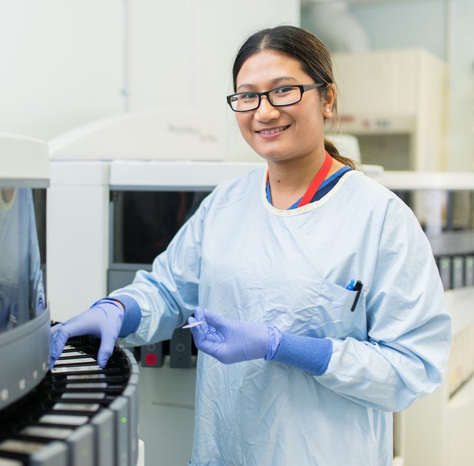 Canterbury Health Laboratories staff member